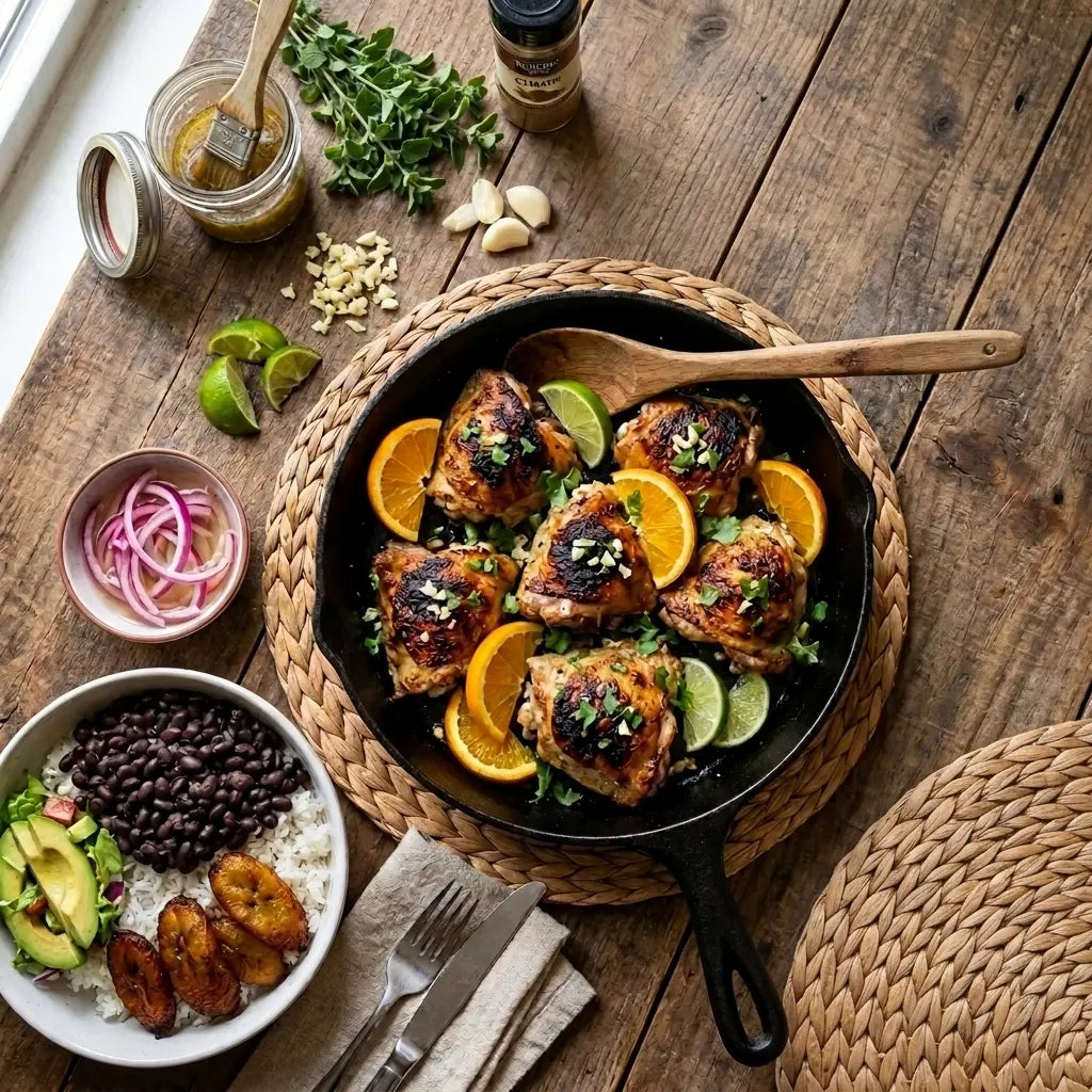 Mojo-marinated Cuban chicken: three cooking methods recipe