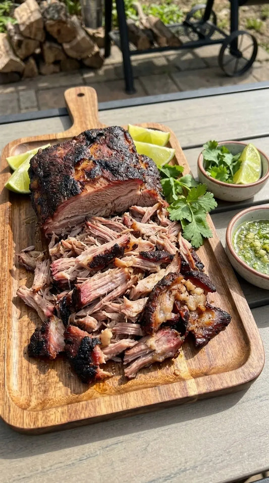 Smoked Cuban pork shoulder on a smoker: mojo-marinated pulled pork recipe