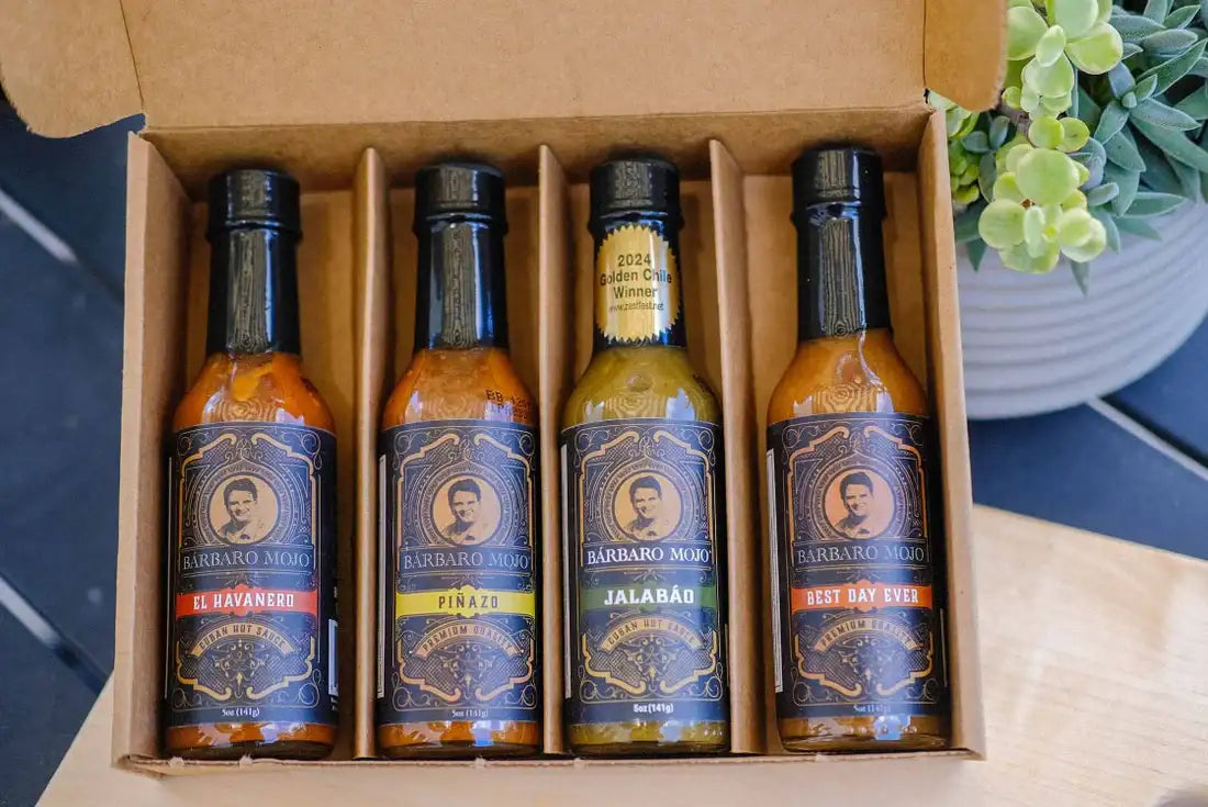 Best Cuban hot sauce of 2026: Barbaro Mojo lineup including El Havanero, Jalabáo, Piñazo, and Best Day Ever